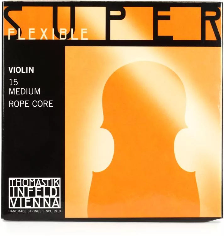 Thomastik-Infeld 15 Superflexible Violin String Set - 4/4 Size Rope