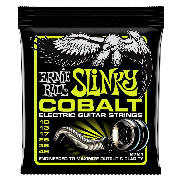 Ernie Ball 2721 Regular Slinky Cobalt Electric Guitar Strings - .010-.046