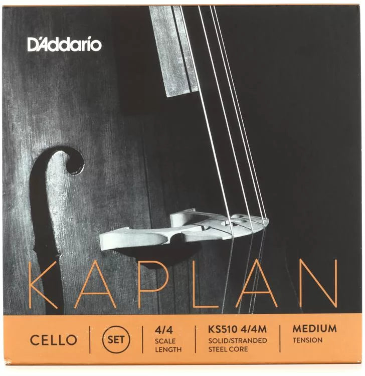 D'Addario KS510 Kaplan Cello String Set - 4/4 Scale Medium Tension
