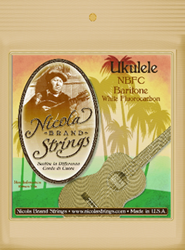 Ukulele NBFC Baritone  White Fluorocarbon    Baritone Gauges: .026 .033 .028 .032