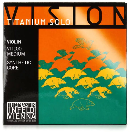 Thomastik-Infeld VIT100 Vision Titanium Solo Violin String Set - 4/4 Size