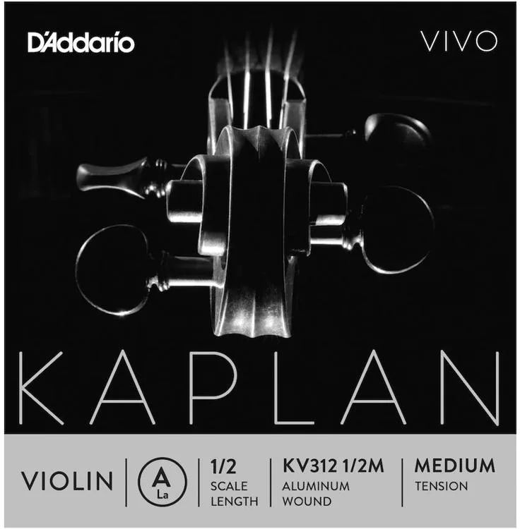 D'Addario KV312 Kaplan Vivo Violin A String - 1/2 Size