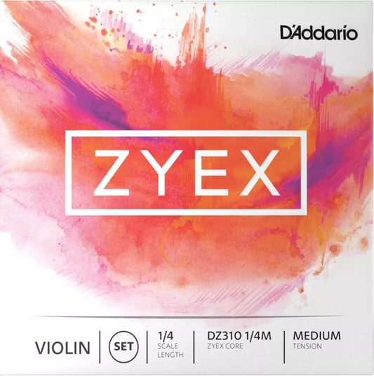 D'Addario DZ310 Zyex Violin String Set - 1/4 Size