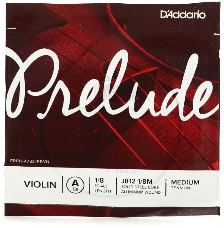 D'Addario J812 Prelude Violin A String - 1/8 Size