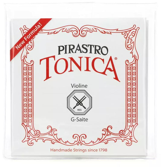Pirastro Tonica Violin String Set - 4/4 Size Aluminum with Loop-end E